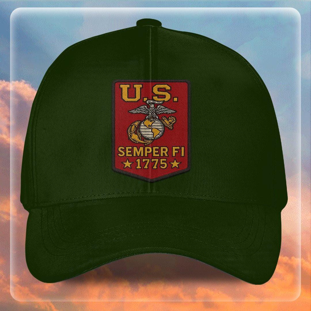 Premium USMC Embroidered Hats VPVC307873, Gifts For Marine Veteran, Gifts On Father’s Day, Armed Forces Day, Independence Day, Veterans Day