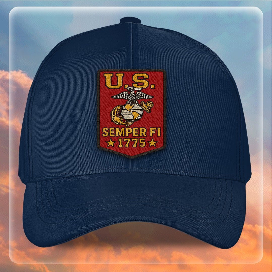 Premium USMC Embroidered Hats VPVC307874, Gifts For Marine Veteran, Gifts On Father’s Day, Armed Forces Day, Independence Day, Veterans Day