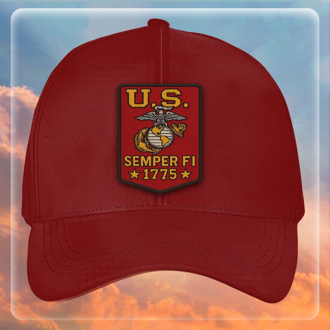 Premium USMC Embroidered Hats VPVC307875, Gifts For Marine Veteran, Gifts On Father’s Day, Armed Forces Day, Independence Day, Veterans Day