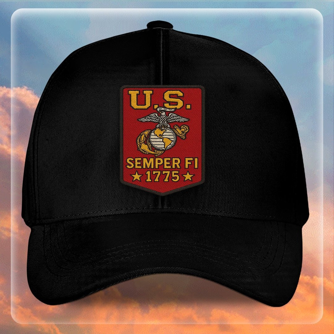 Premium USMC Embroidered Hats VPVC307876, Gifts For Marine Veteran, Gifts On Father’s Day, Armed Forces Day, Independence Day, Veterans Day