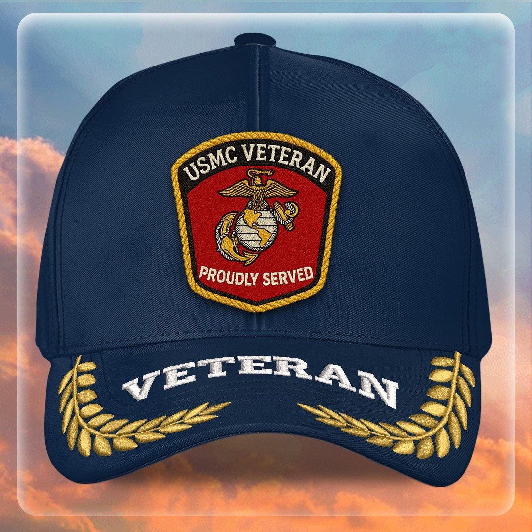 Premium USMC Embroidered Hats VPVC307882, Gifts For Marine Veteran, Gifts On Father’s Day, Armed Forces Day, Independence Day, Veterans Day
