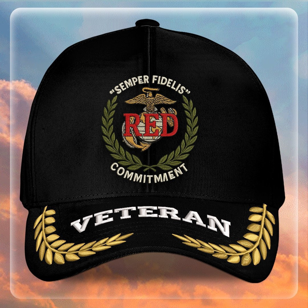 Premium USMC Embroidered Hats VPVC307929, Gifts For Marine Veteran, Gifts On Father’s Day, Armed Forces Day, Independence Day, Veterans Day