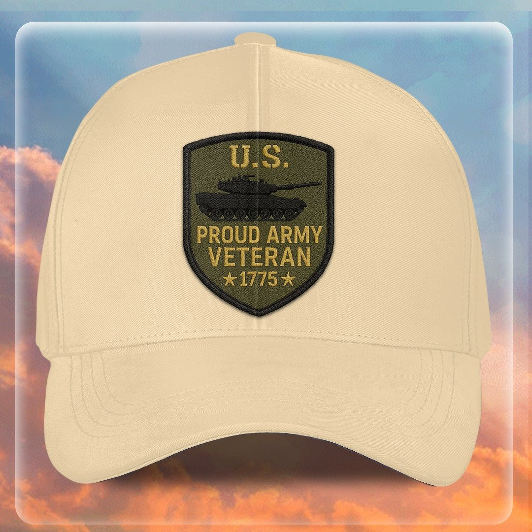 Premium US Army Embroidered Hats VPVC307965, Gifts For Army Veteran, Gifts On Father’s Day, Armed Forces Day, Independence Day, Veterans Day