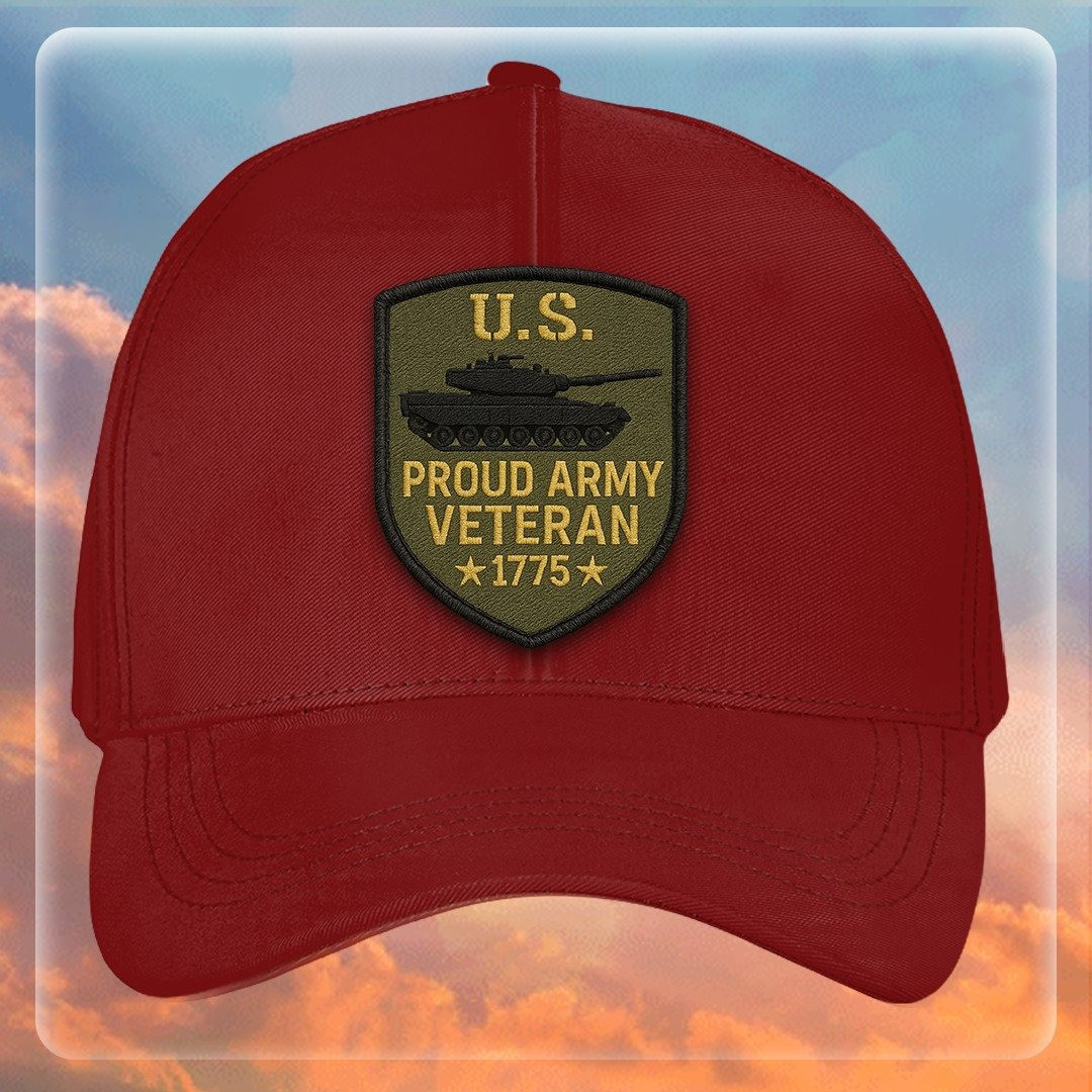 Premium US Army Embroidered Hats VPVC307968, Gifts For Army Veteran, Gifts On Father’s Day, Armed Forces Day, Independence Day, Veterans Day