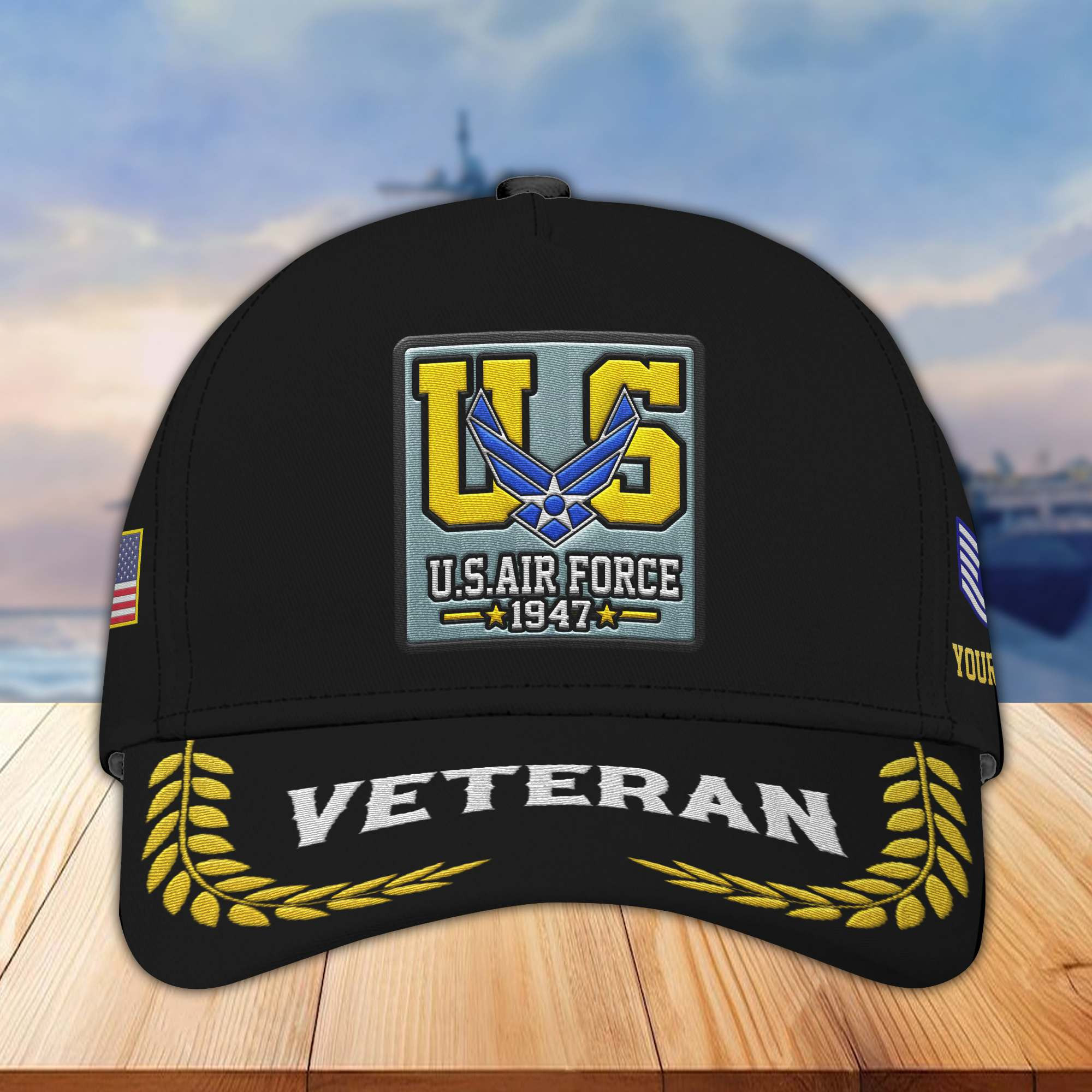 Premium Custom USAF Embroidered Hats VPVC306912, Gifts For Air Force Veteran, Best Gifts On Father’s Day, Armed Forces Day, Independence Day, Veterans Day