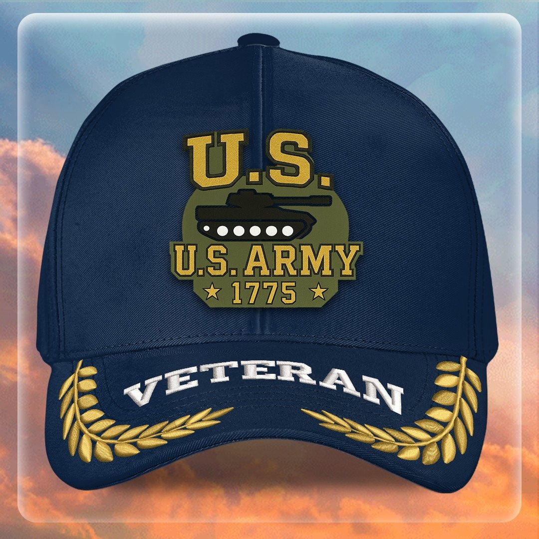Premium US Army Embroidered Hats VPVC307975, Gifts For Army Veteran, Gifts On Father’s Day, Armed Forces Day, Independence Day, Veterans Day