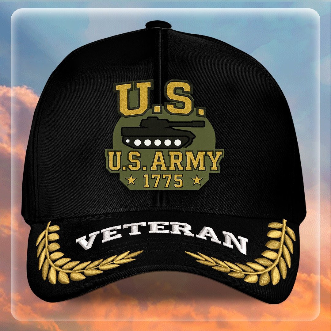 Premium US Army Embroidered Hats VPVC307977, Gifts For Army Veteran, Gifts On Father’s Day, Armed Forces Day, Independence Day, Veterans Day