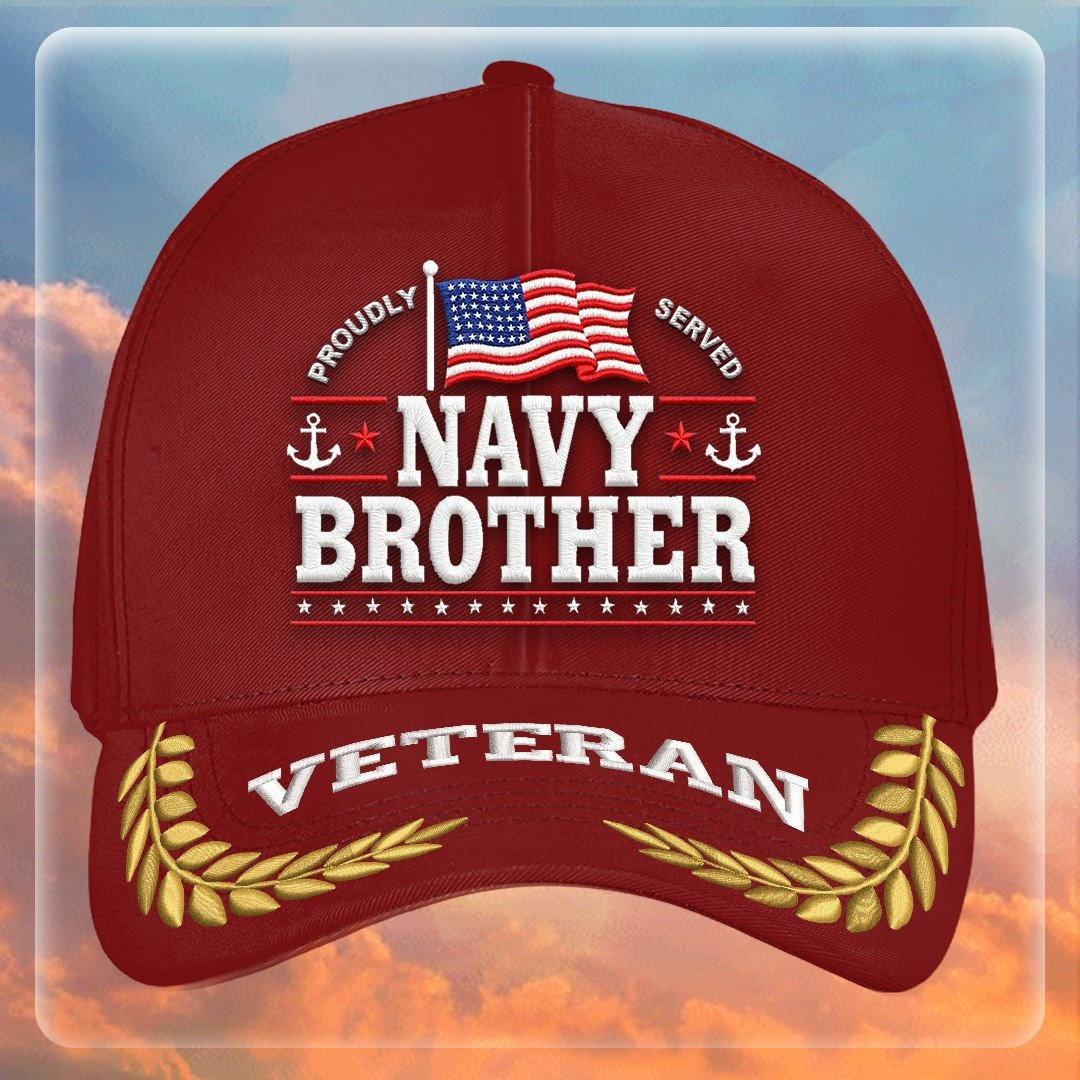 Premium US Navy Embroidered Hats VPVC307999, Gifts For Navy Veteran, Gifts On Father’s Day, Armed Forces Day, Independence Day, Veterans Day