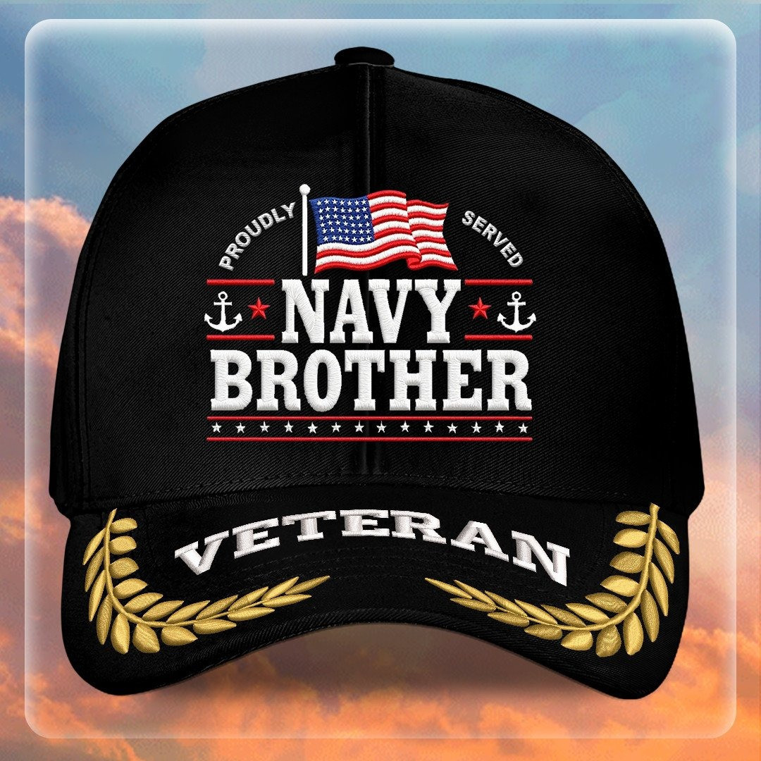 Premium US Navy Embroidered Hats VPVC308000, Gifts For Navy Veteran, Gifts On Father’s Day, Armed Forces Day, Independence Day, Veterans Day
