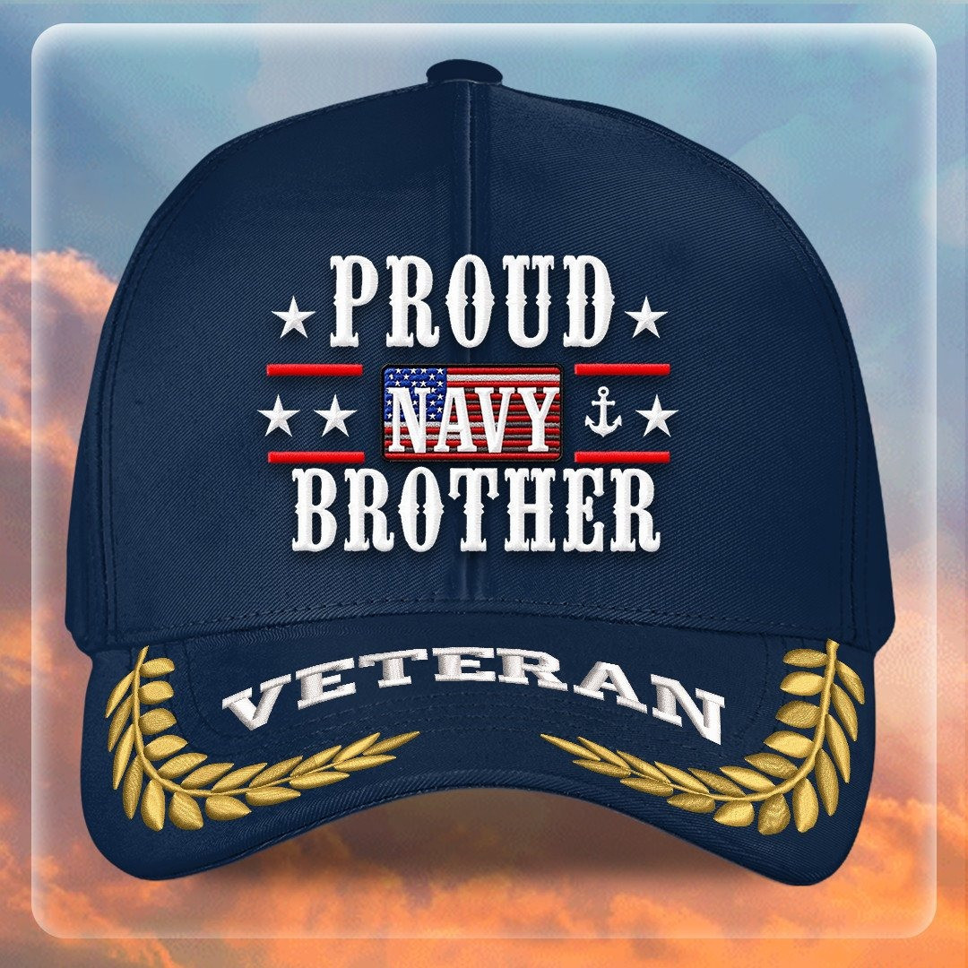 Premium US Navy Embroidered Hats VPVC308001, Gifts For Navy Veteran, Gifts On Father’s Day, Armed Forces Day, Independence Day, Veterans Day