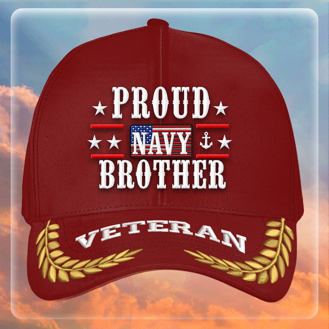 Premium US Navy Embroidered Hats VPVC308002, Gifts For Navy Veteran, Gifts On Father’s Day, Armed Forces Day, Independence Day, Veterans Day