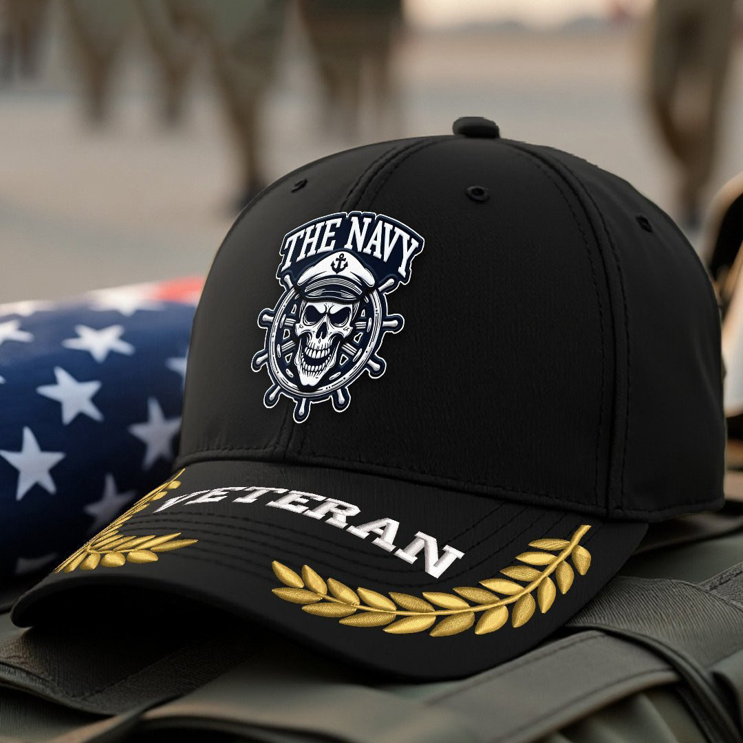 Premium US Navy Embroidered Hats VPVC308012, Gifts For Navy Veteran, Gifts On Father’s Day, Armed Forces Day, Independence Day, Veterans Day