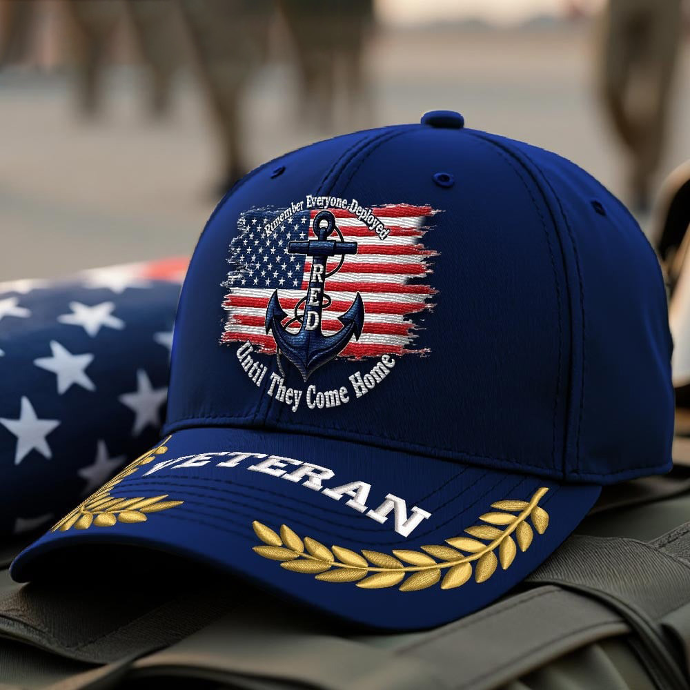 Premium US Navy Embroidered Hats VPVC308019, Gifts For Navy Veteran, Gifts On Father’s Day, Armed Forces Day, Independence Day, Veterans Day
