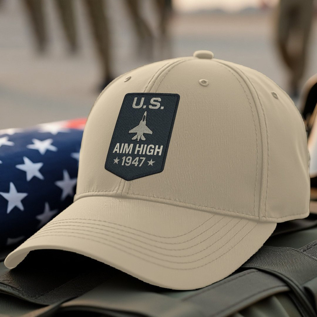Premium USAF Embroidered Hats VPVC308040, Gifts For Air Force Veteran, Gifts On Father’s Day, Armed Forces Day, Independence Day, Veterans Day