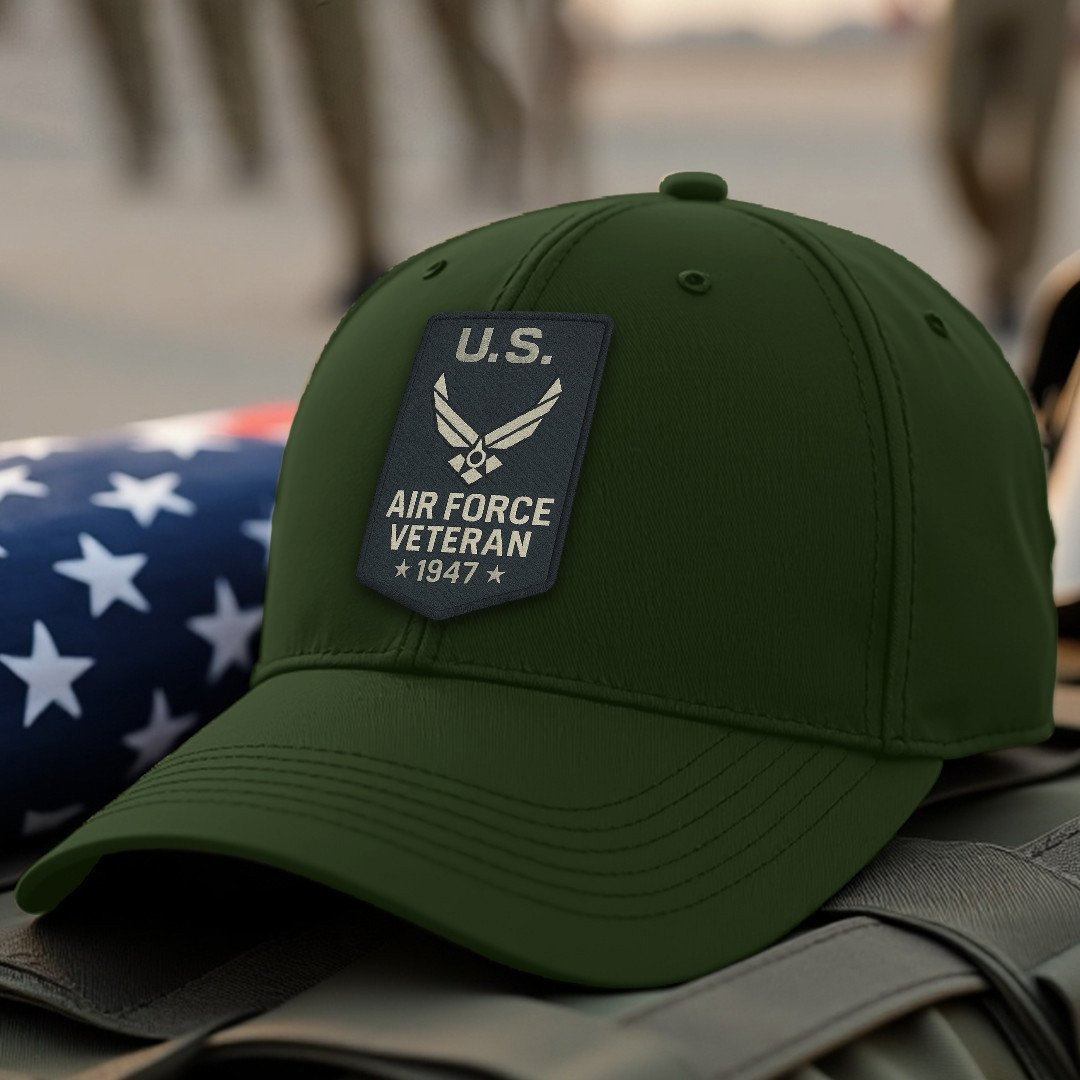 Premium USAF Embroidered Hats VPVC308043, Gifts For Air Force Veteran, Gifts On Father’s Day, Armed Forces Day, Independence Day, Veterans Day