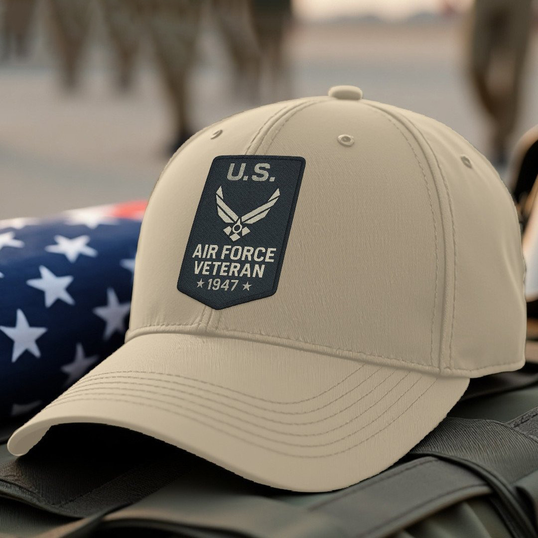 Premium USAF Embroidered Hats VPVC308044, Gifts For Air Force Veteran, Gifts On Father’s Day, Armed Forces Day, Independence Day, Veterans Day