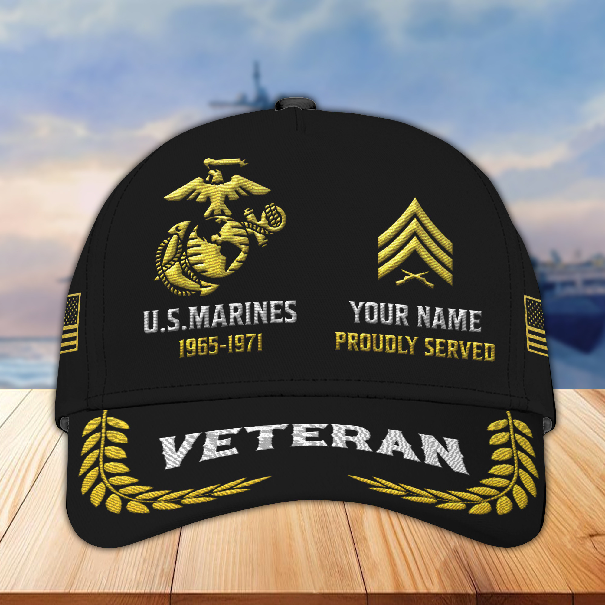 Premium Custom USMC Embroidered Hats VPVC307703, Gifts For Marine Veteran, Best Gifts On Father’s Day, Armed Forces Day, Independence Day, Veterans Day