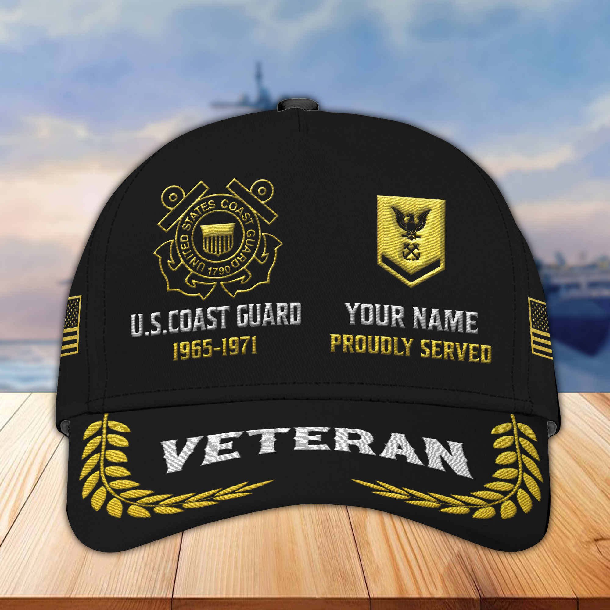 Premium Custom USCG Embroidered Hats VPVC307705, Gifts For Coast Guard Veteran, Best Gifts On Father’s Day, Armed Forces Day, Independence Day, Veterans Day