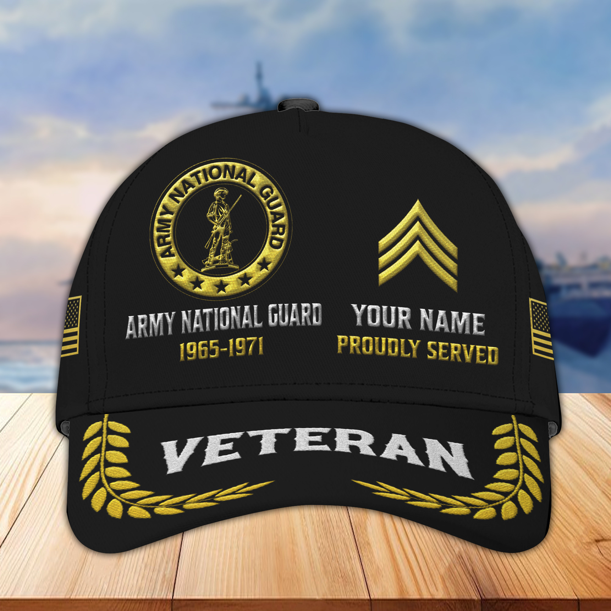 Premium Custom US Army National Guard Embroidered Hats VPVC307708, Gifts For Army Custom National Guard, Best Gifts On Father’s Day, Armed Forces Day, Independence Day, Veterans Day