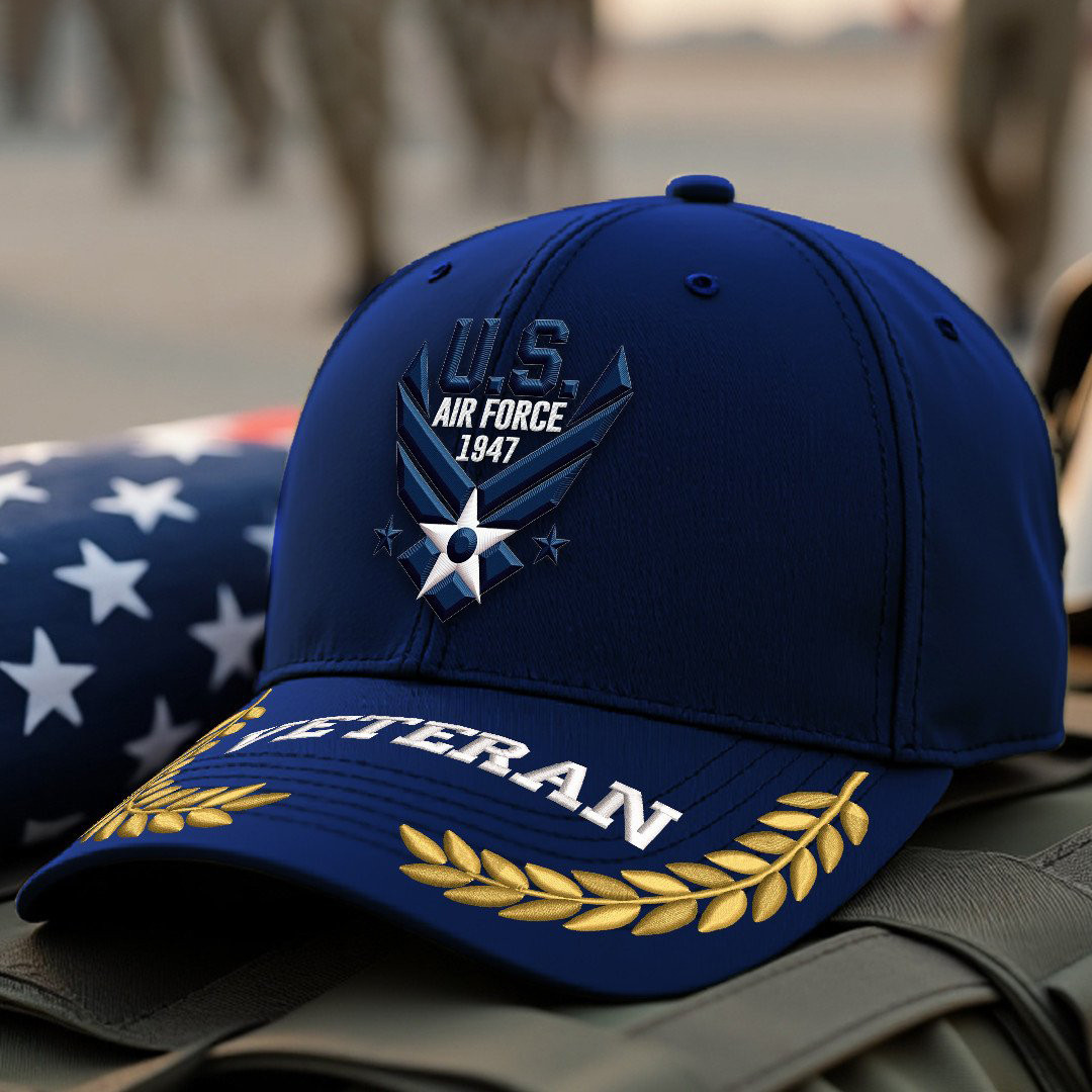 Premium USAF Embroidered Hats VPVC308058, Gifts For Air Force Veteran, Gifts On Father’s Day, Armed Forces Day, Independence Day, Veterans Day