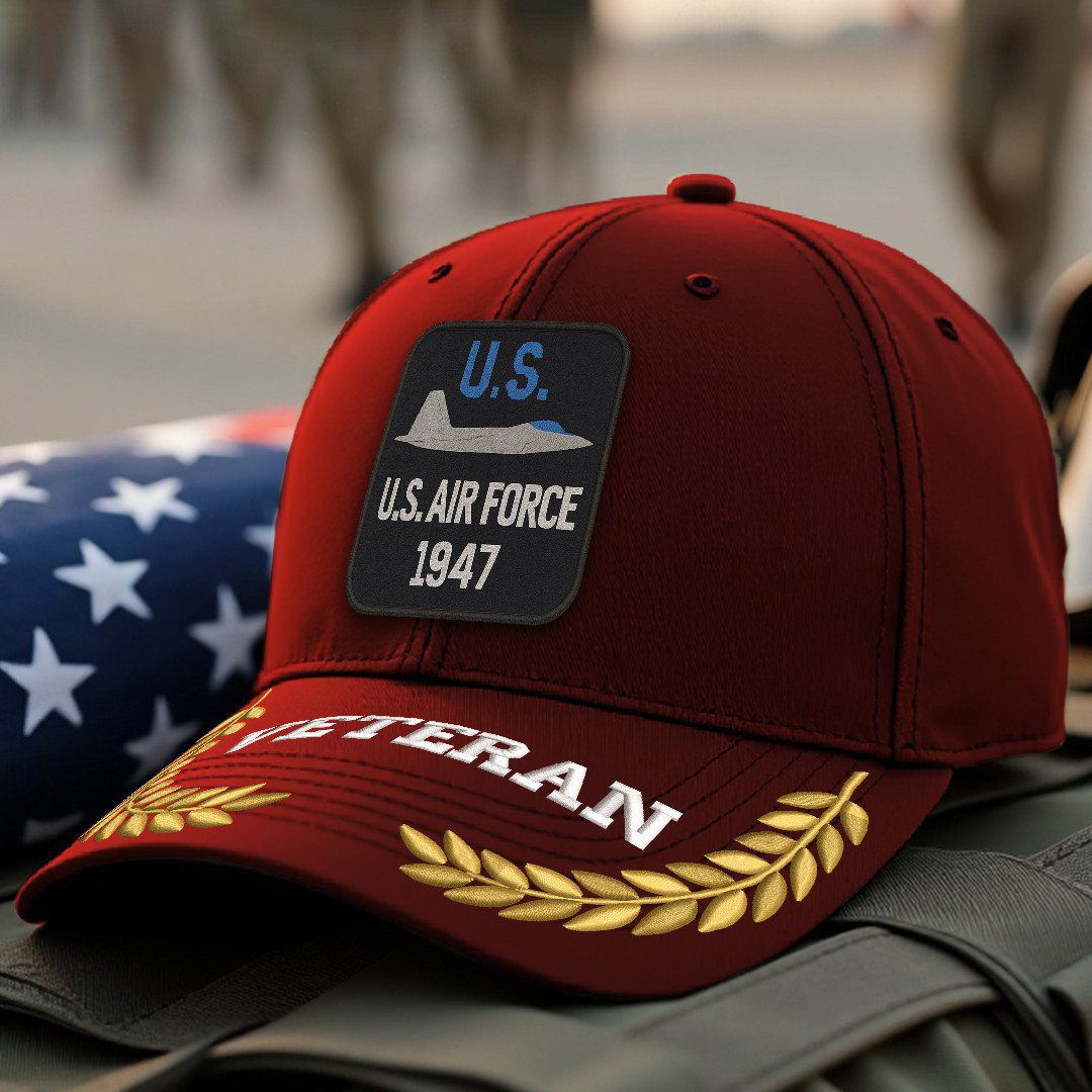 Premium USAF Embroidered Hats VPVC308060, Gifts For Air Force Veteran, Gifts On Father’s Day, Armed Forces Day, Independence Day, Veterans Day