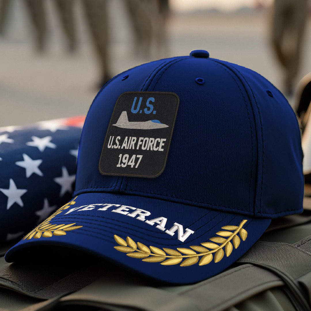 Premium USAF Embroidered Hats VPVC308061, Gifts For Air Force Veteran, Gifts On Father’s Day, Armed Forces Day, Independence Day, Veterans Day
