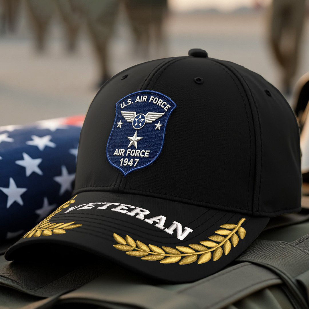 Premium USAF Embroidered Hats VPVC308065, Gifts For Air Force Veteran, Gifts On Father’s Day, Armed Forces Day, Independence Day, Veterans Day