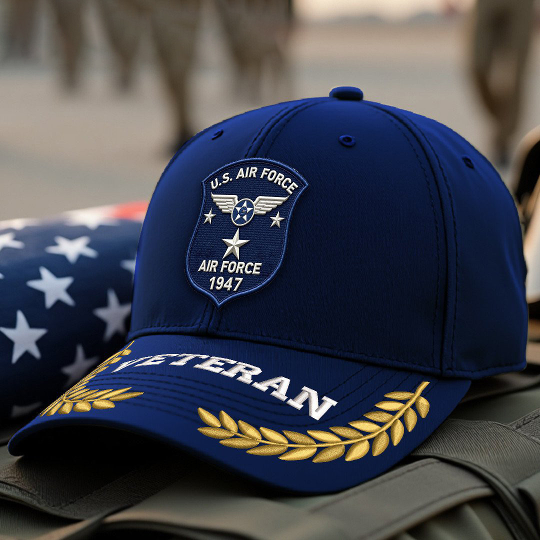 Premium USAF Embroidered Hats VPVC308067, Gifts For Air Force Veteran, Gifts On Father’s Day, Armed Forces Day, Independence Day, Veterans Day