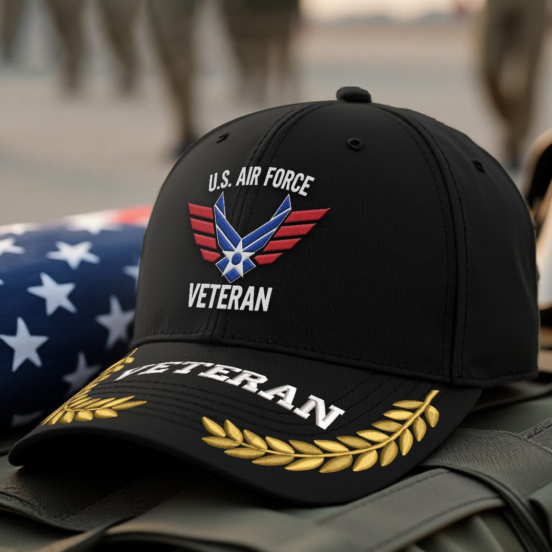 Premium USAF Embroidered Hats VPVC308068, Gifts For Air Force Veteran, Gifts On Father’s Day, Armed Forces Day, Independence Day, Veterans Day