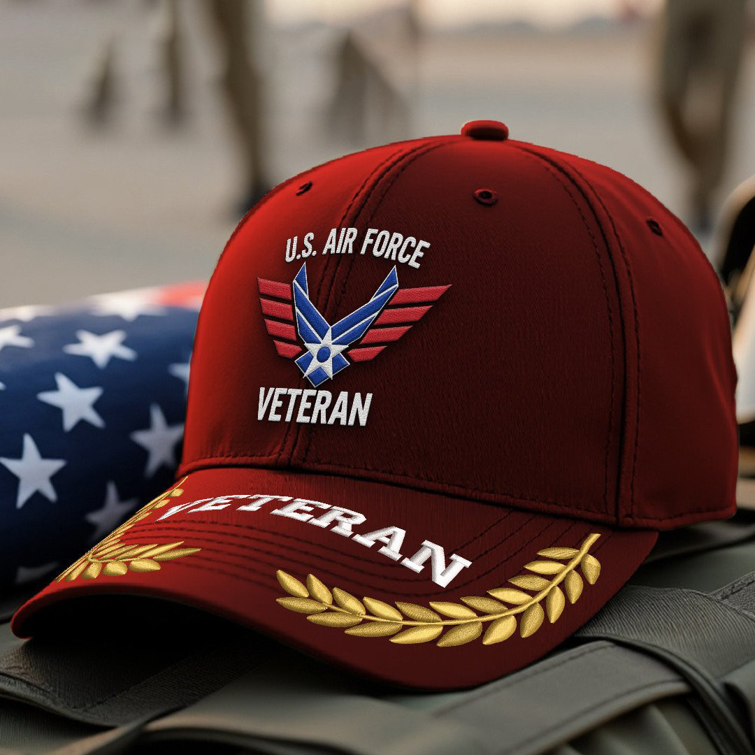 Premium USAF Embroidered Hats VPVC308069, Gifts For Air Force Veteran, Gifts On Father’s Day, Armed Forces Day, Independence Day, Veterans Day