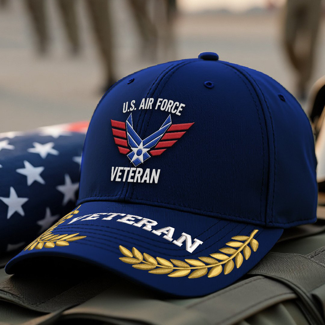 Premium USAF Embroidered Hats VPVC308070, Gifts For Air Force Veteran, Gifts On Father’s Day, Armed Forces Day, Independence Day, Veterans Day