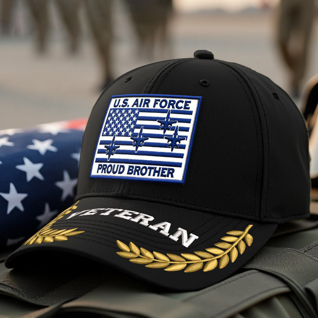 Premium USAF Embroidered Hats VPVC308071, Gifts For Air Force Veteran, Gifts On Father’s Day, Armed Forces Day, Independence Day, Veterans Day