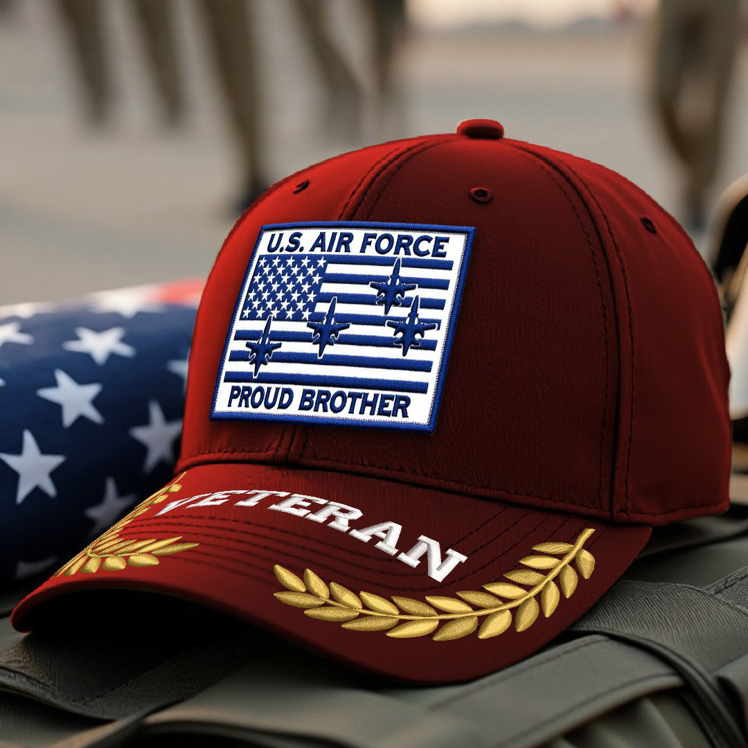 Premium USAF Embroidered Hats VPVC308072, Gifts For Air Force Veteran, Gifts On Father’s Day, Armed Forces Day, Independence Day, Veterans Day