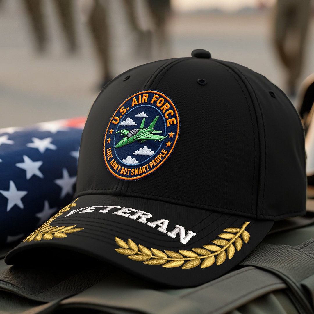 Premium USAF Embroidered Hats VPVC308074, Gifts For Air Force Veteran, Gifts On Father’s Day, Armed Forces Day, Independence Day, Veterans Day
