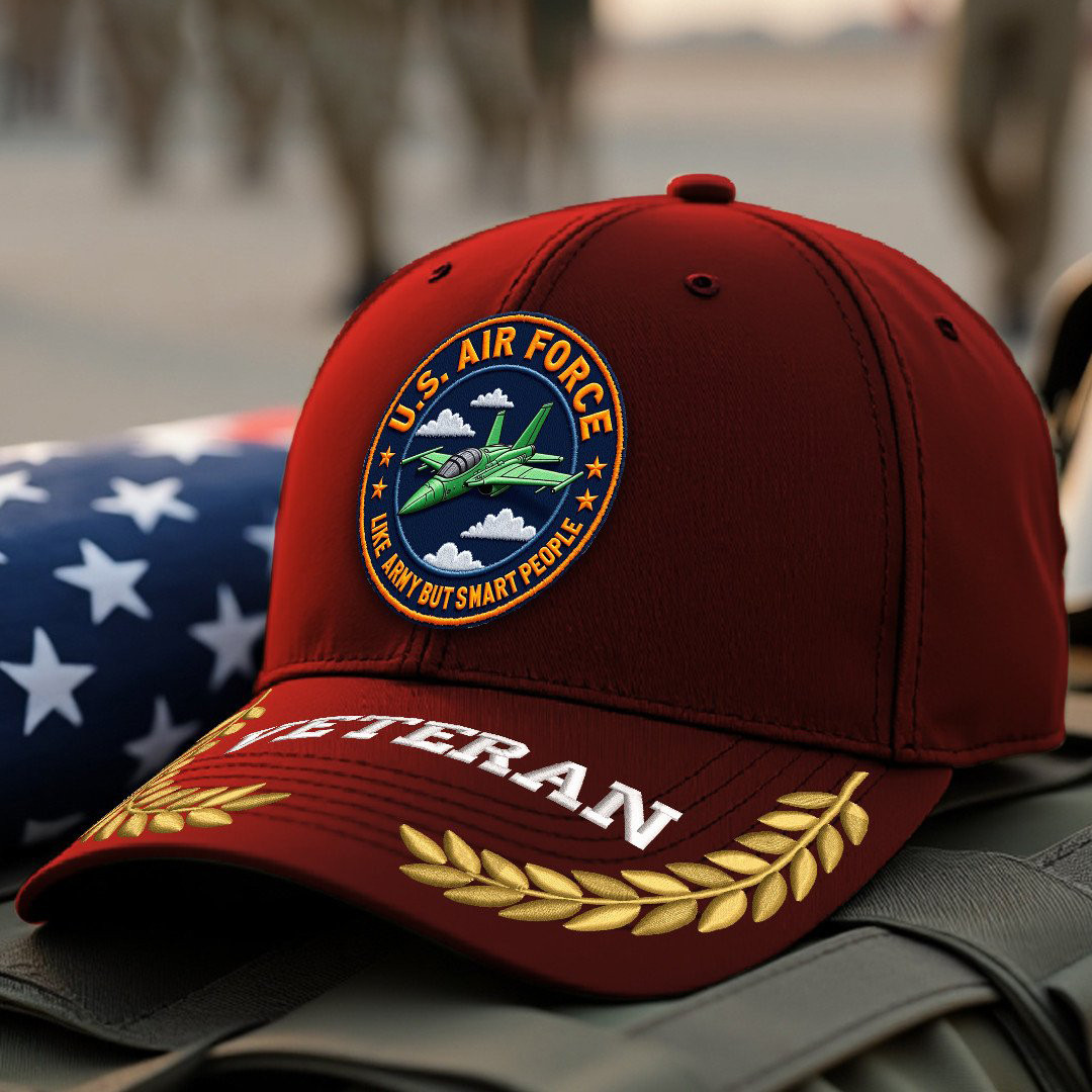 Premium USAF Embroidered Hats VPVC308075, Gifts For Air Force Veteran, Gifts On Father’s Day, Armed Forces Day, Independence Day, Veterans Day