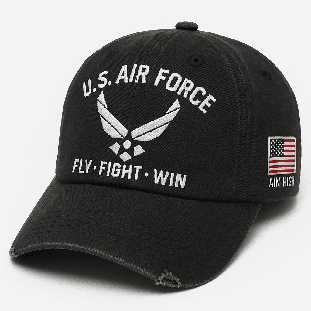 Premium USAF Embroidered Hats VPVC308084, Gifts For Air Force Veteran, Gifts On Father’s Day, Armed Forces Day, Independence Day, Veterans Day