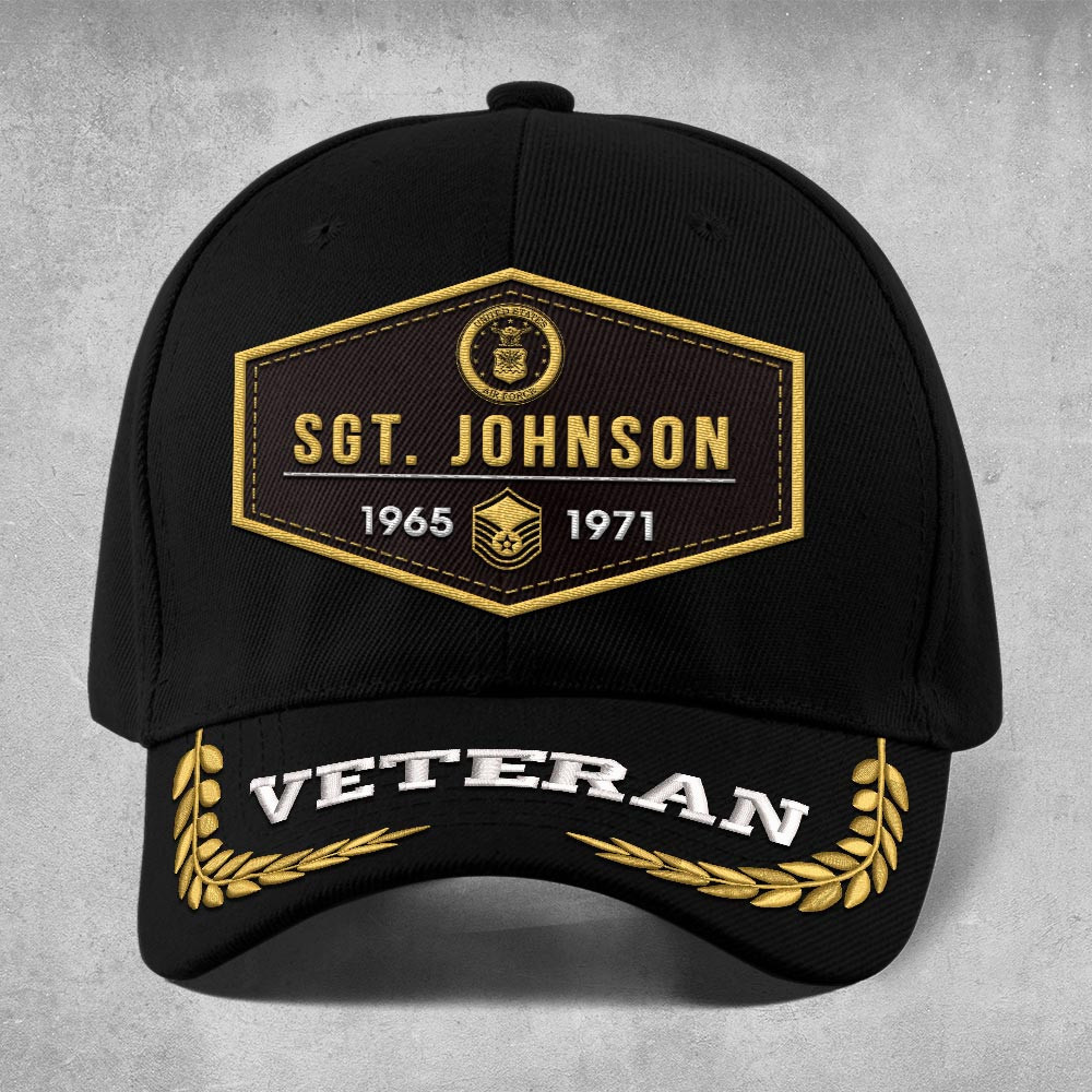 Premium Custom USAF Embroidered Hats VPVC308100, Gifts For Air Force Veteran, Gifts On Father’s Day, Armed Forces Day, Independence Day, Veterans Day