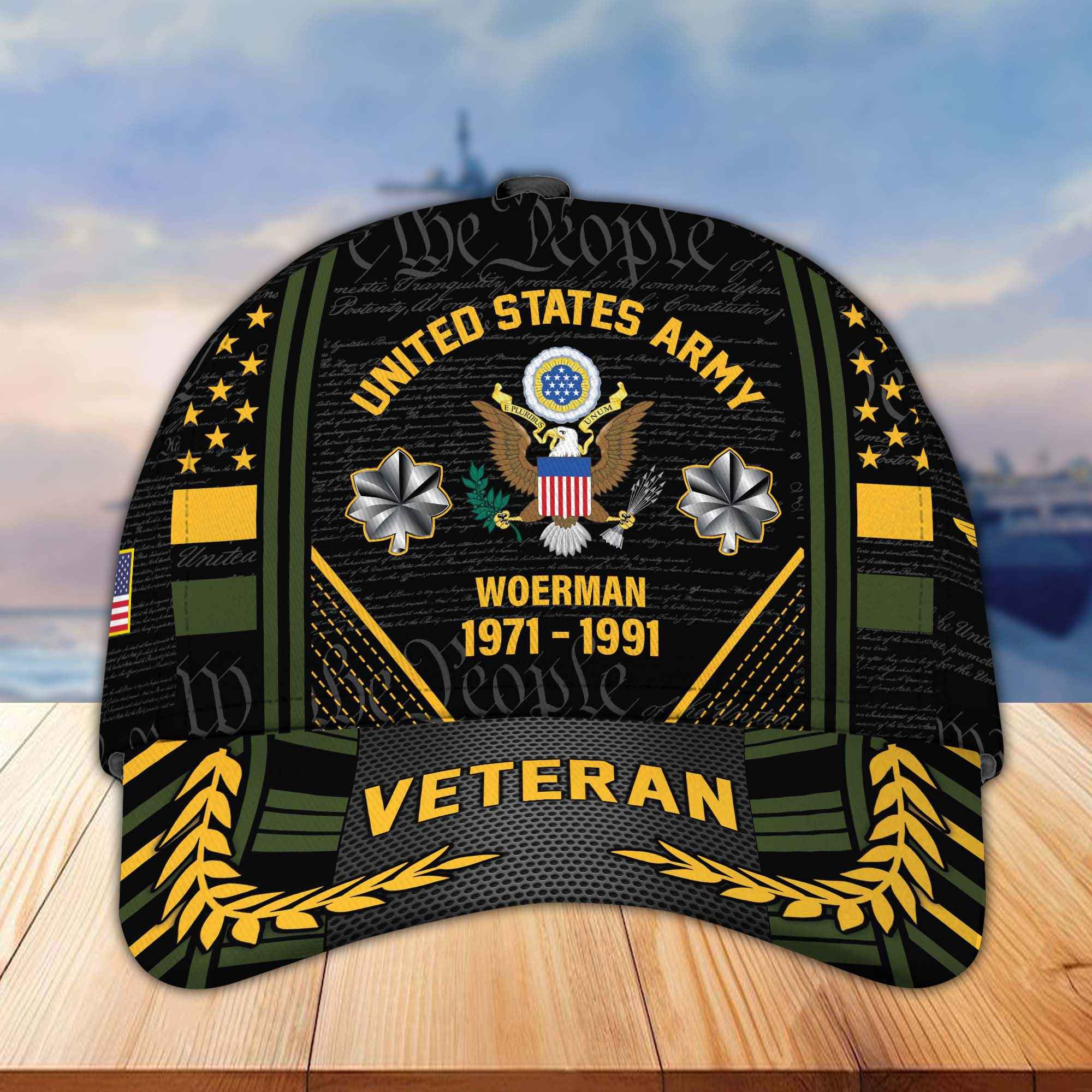 Premium Custom US Army Hat, Gitfs For Army Veteran CPVC090711