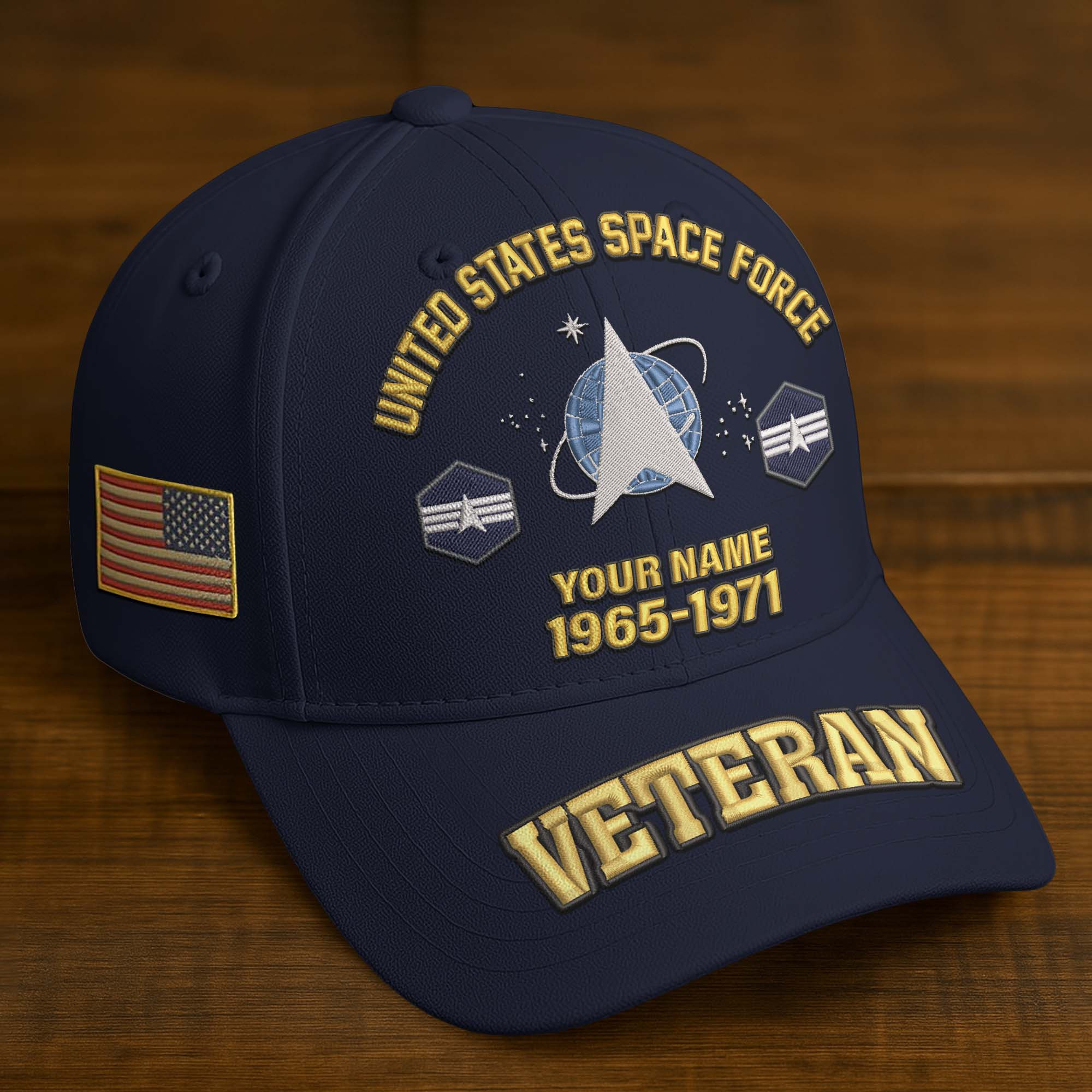Premium Custom Name, Rank, Year, US Veterans Embroidered Hats BPVC300601, Gift For US Veterans, Gifts On Father’s Day, Armed Forces Day, Veterans Day