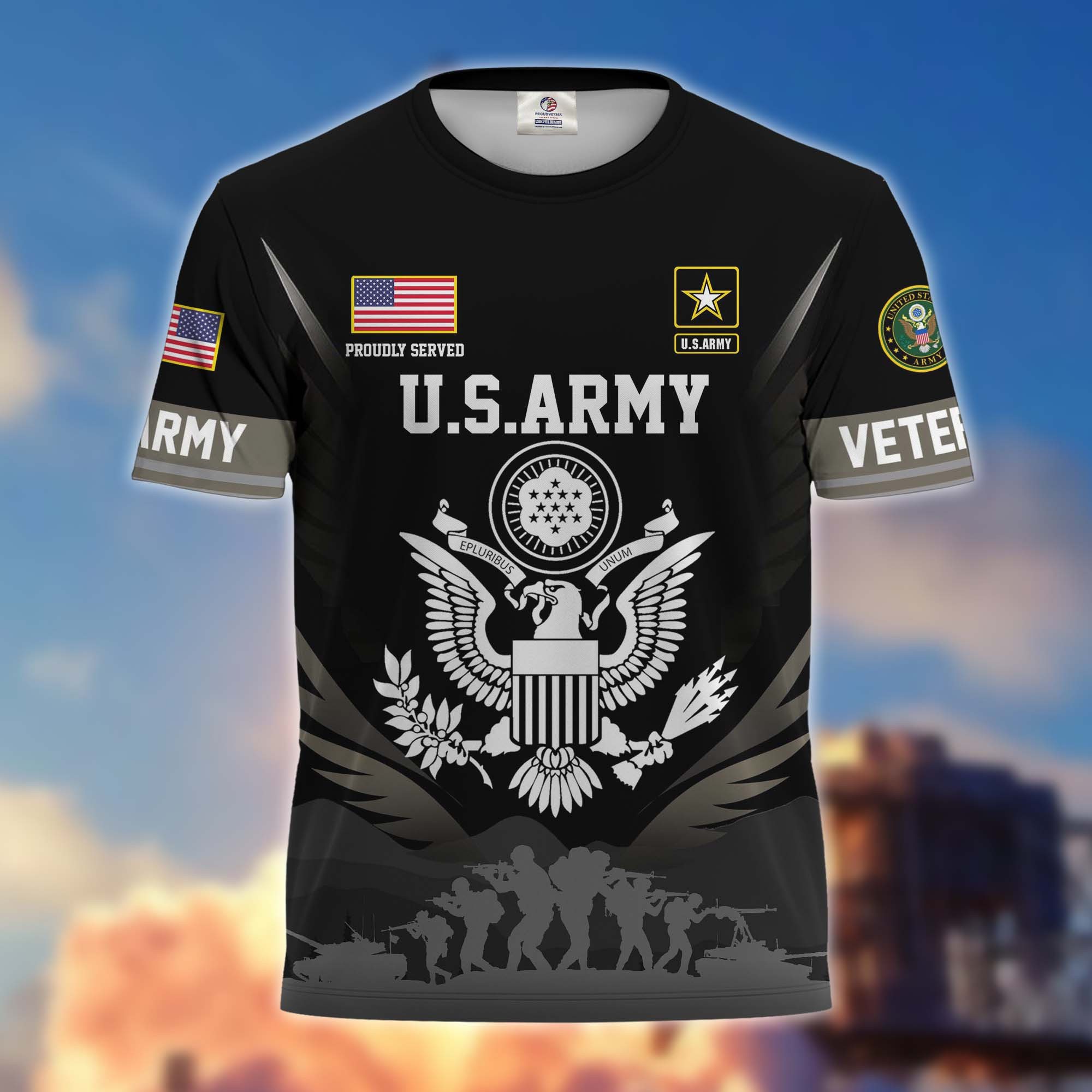 Premium US Army Veteran T-Shirt, Gifts For Army Veteran CPVC100711