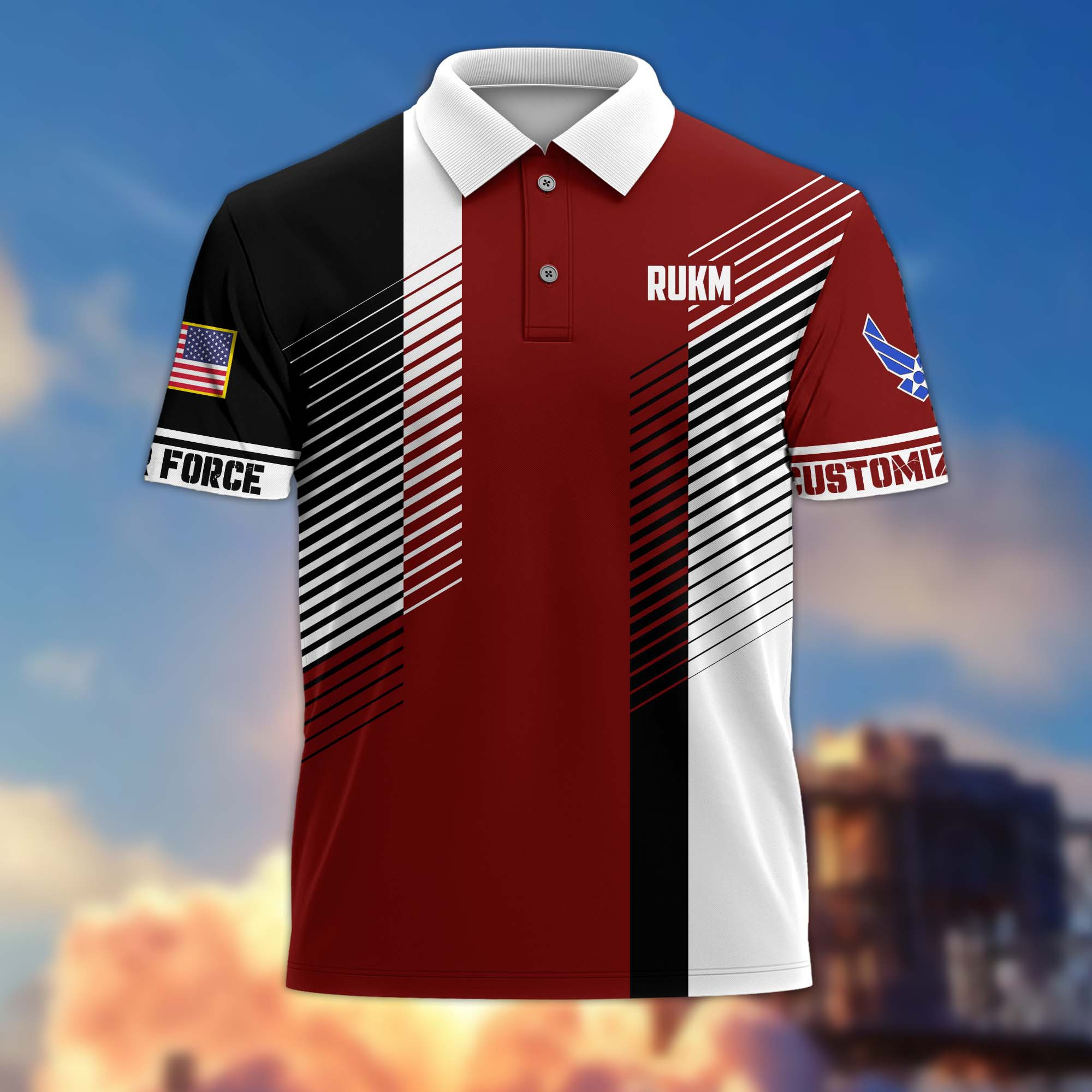 Premium Custom USAF Polo Shirt CPVC010710
