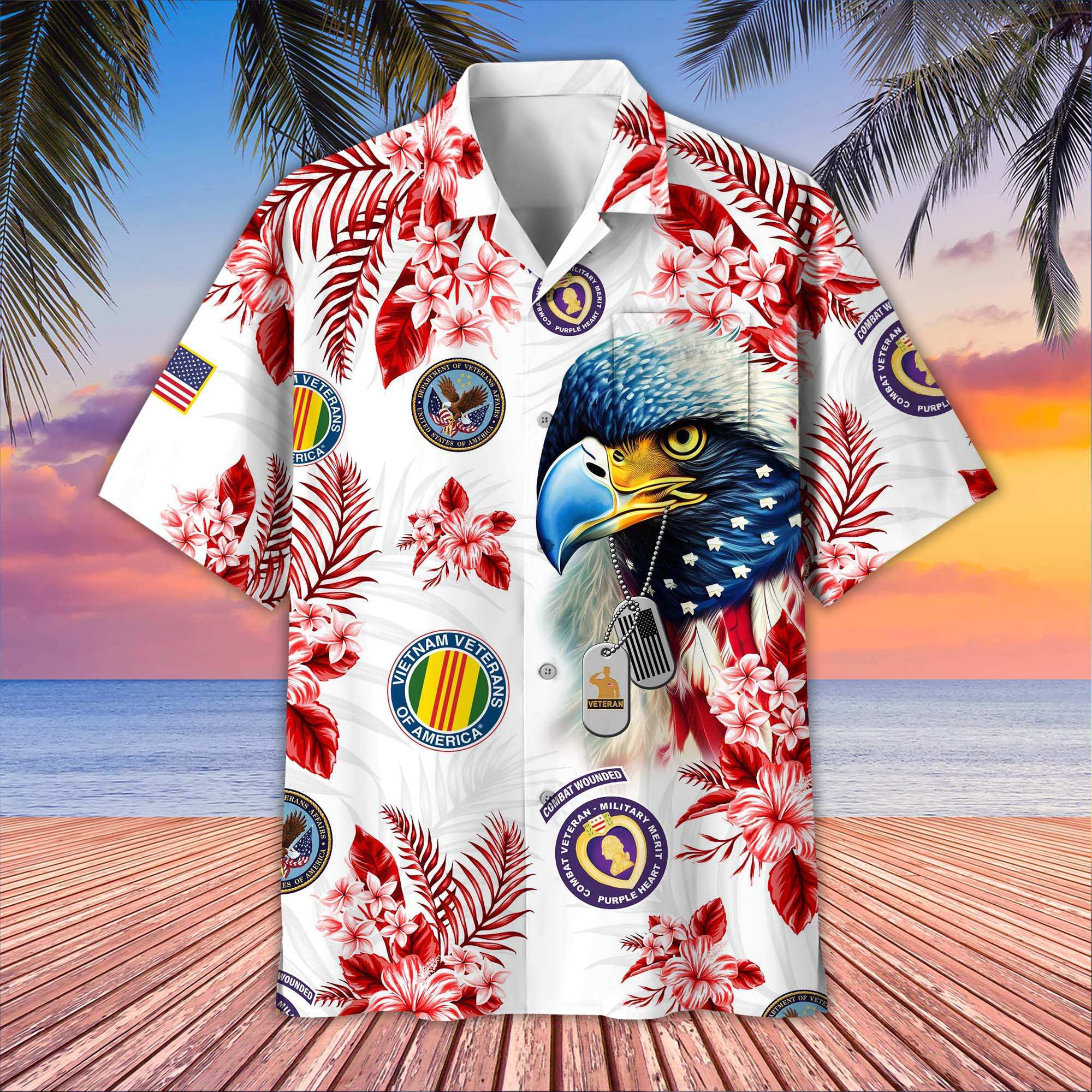 Premium US Veteran Hawaiian Shirt CPVC150715
