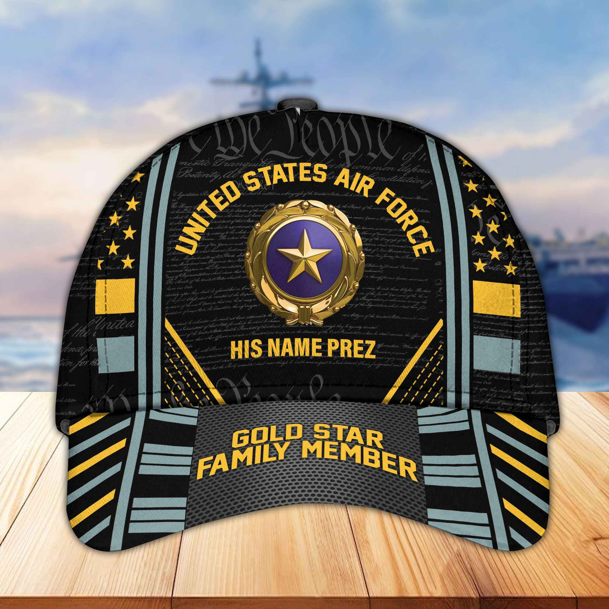 Premium Gold Star Family Member Cap CPVC190711