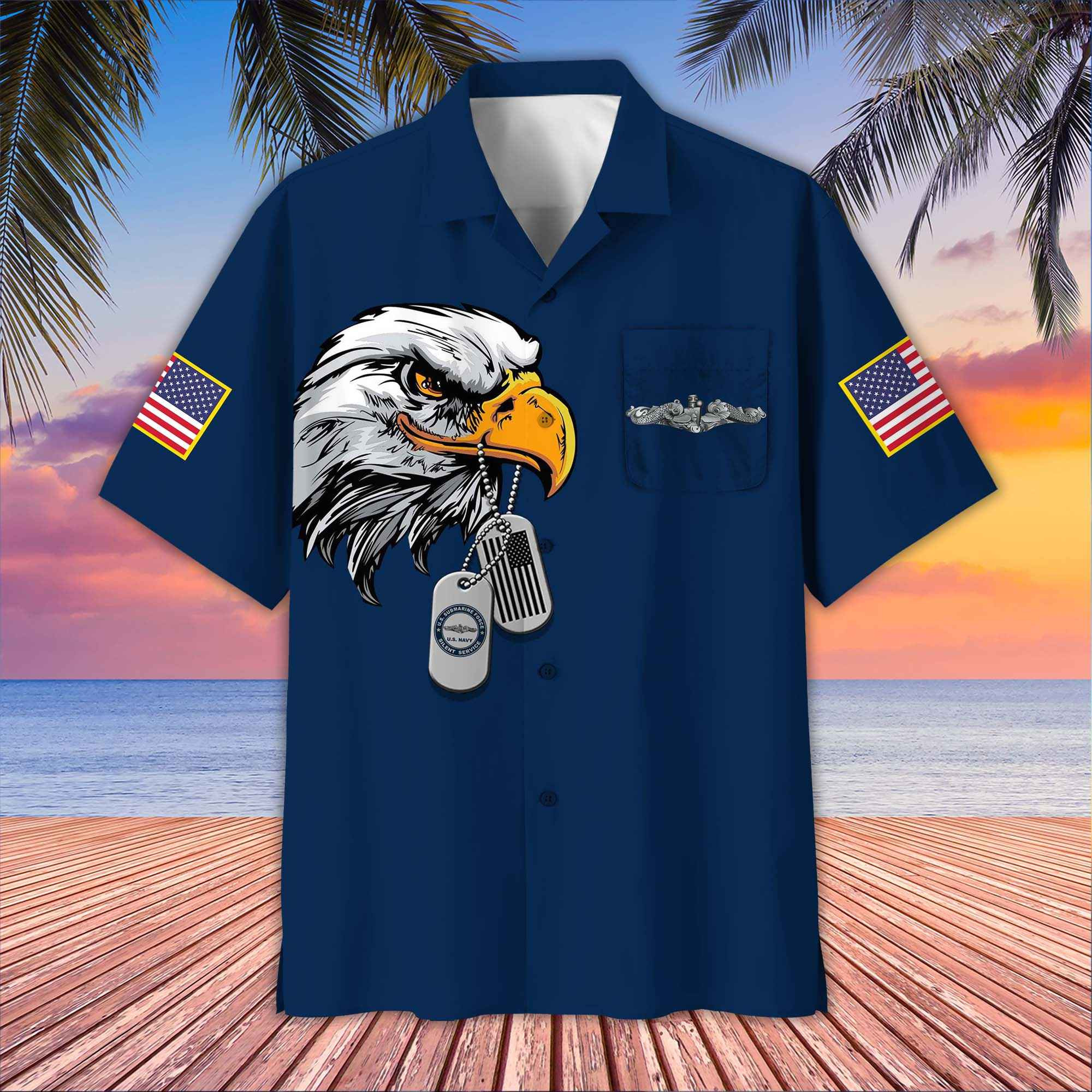 Premium US Navy Submarine Hawaiian Shirt CPVC220711