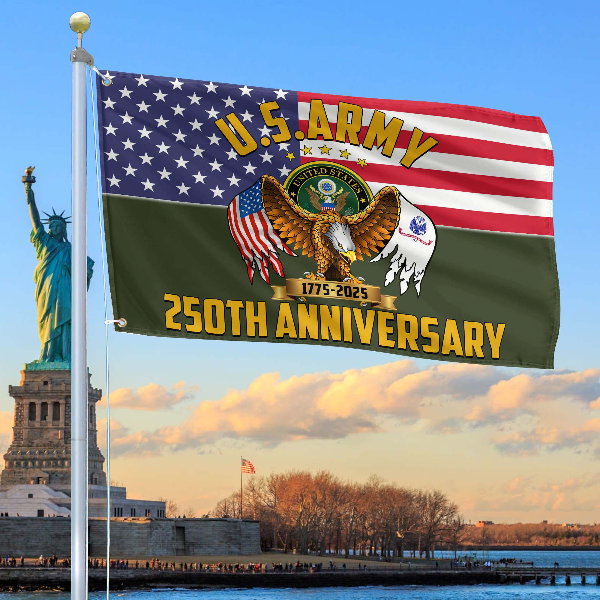 Premium 250th Anniversary Of The Army Grommet Flag VPVC120023, Gifts For Army Veteran, Best Gifts On Father’s Day, Veterans Day