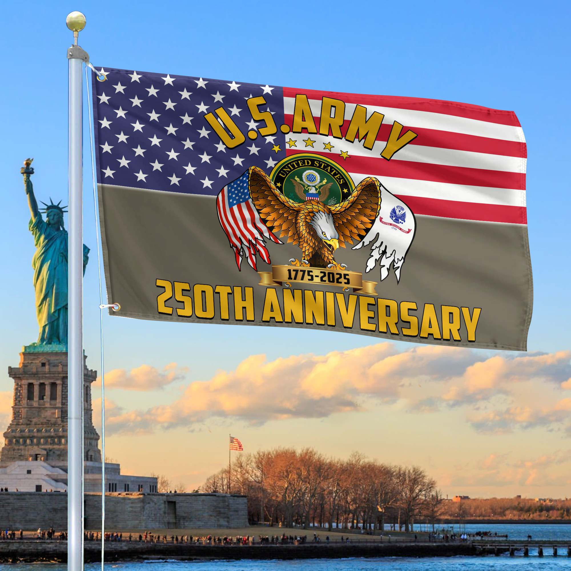 Premium 250th Anniversary Of The Army Grommet Flag VPVC120024, Gifts For Army Veteran, Best Gifts On Father’s Day, Veterans Day