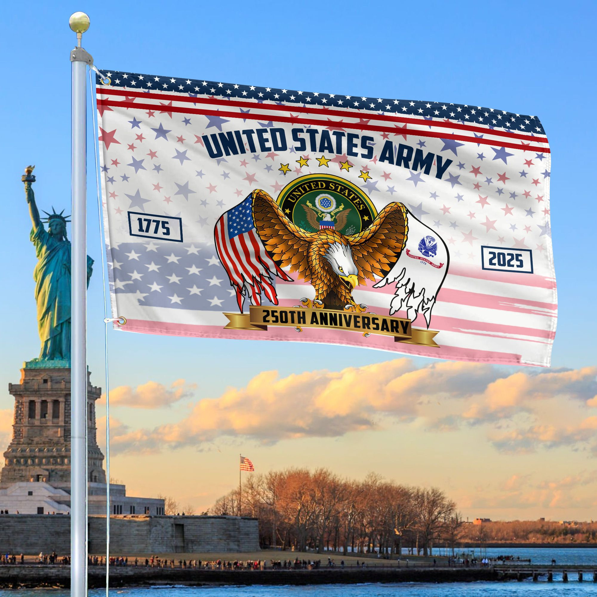 Premium 250th Anniversary Of The Army Grommet Flag VPVC120043, Gifts For Army Veteran, Best Gifts On Father’s Day, Veterans Day