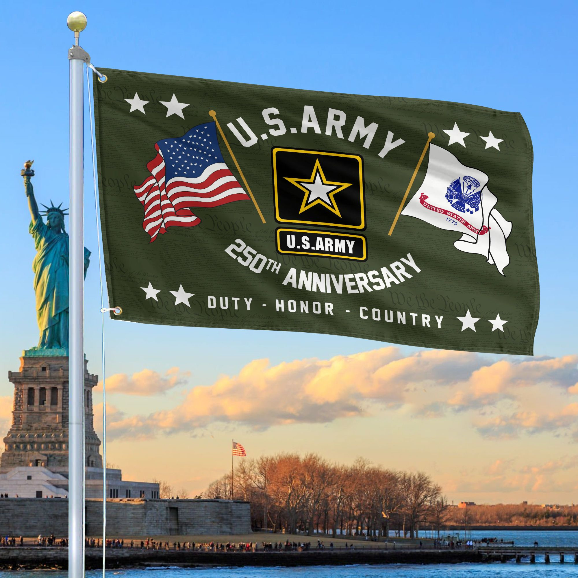 Premium 250th Anniversary Of The Army Grommet Flag VPVC120048, Gifts For Army Veteran, Best Gifts On Father’s Day, Veterans Day