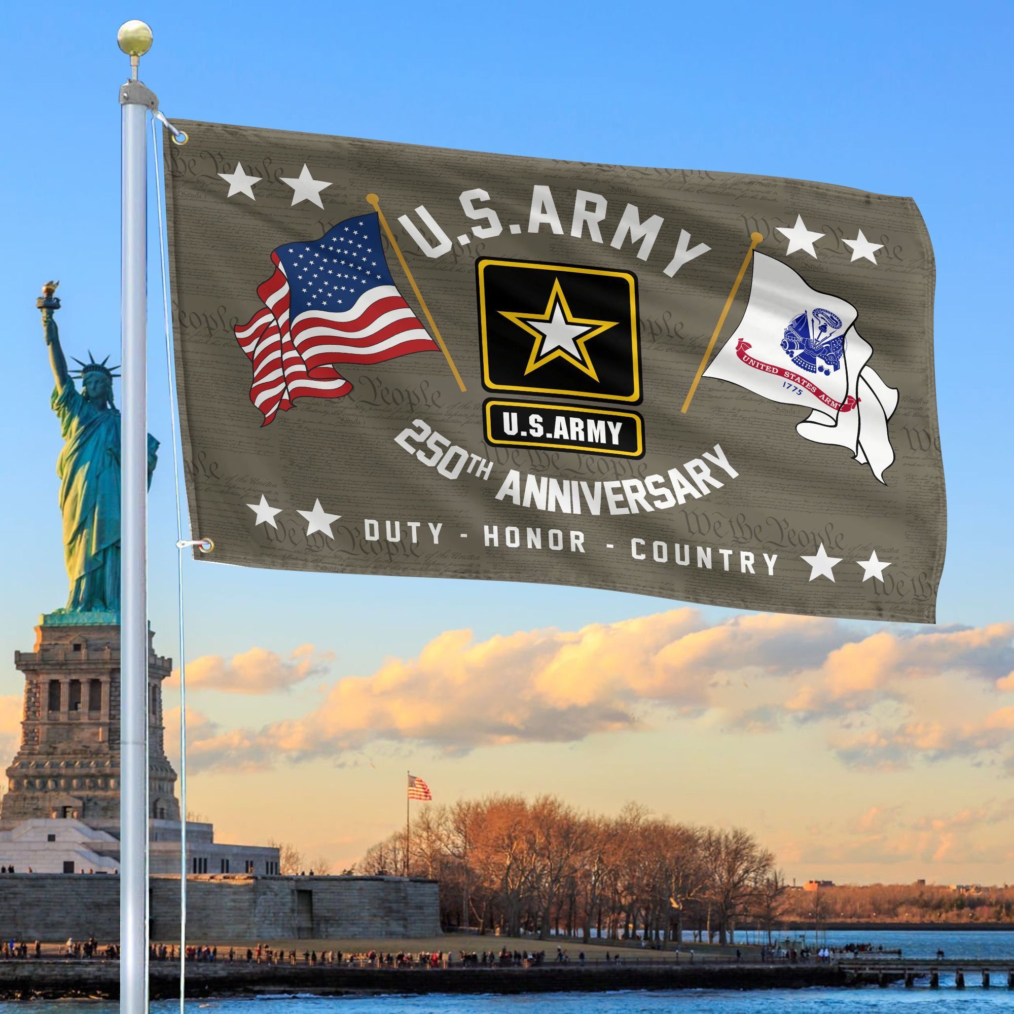 Premium 250th Anniversary Of The Army Grommet Flag VPVC120049, Gifts For Army Veteran, Best Gifts On Father’s Day, Veterans Day