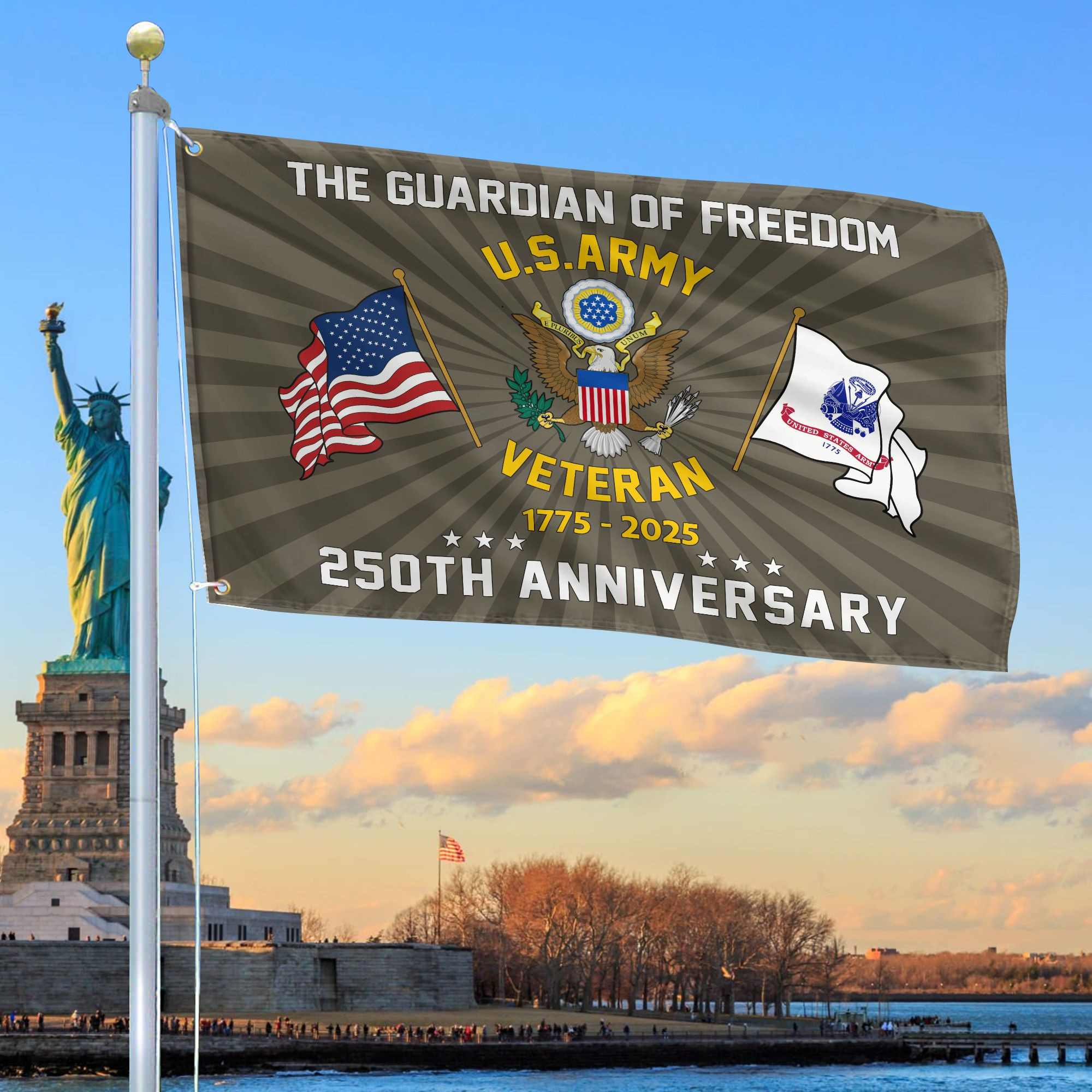 Premium 250th Anniversary Of The Army Grommet Flag VPVC120054, Gifts For Army Veteran, Best Gifts On Father’s Day, Veterans Day